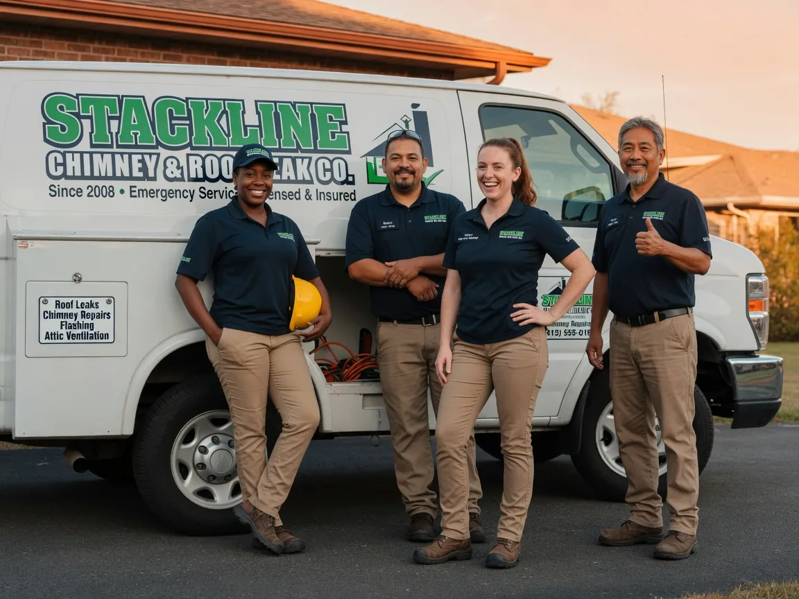 Chimney flashing repair company in Comins, MI